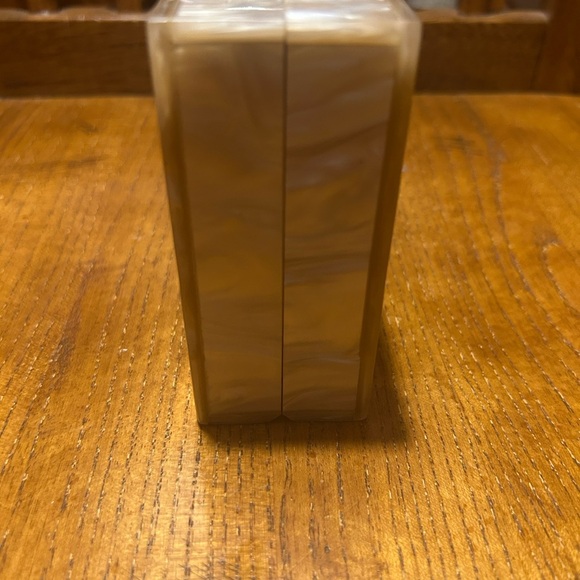 Vintage Cream & Pink Lucite Box Marbleized Crossbody - Picture 6 of 16